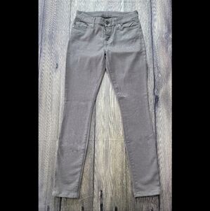 7 For All Mankind The Skinny Gray Sparkly Glitter Jeggings
